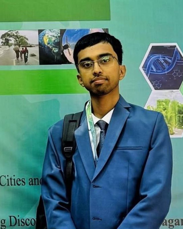 Md Sabbir Islam at the ICLESSD-2025 conference, Jagannath University, Dhaka